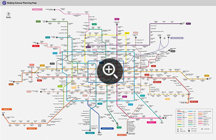 Beijing Subway Planning Map