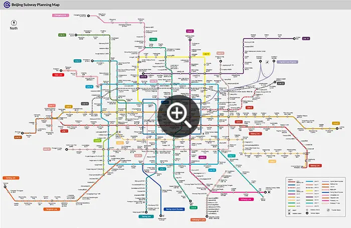 Beijing Subway Planning Map