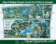 Map of Beijing Olympic Forest Park