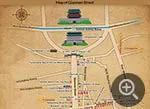 Map of Beijing Qianmen Street