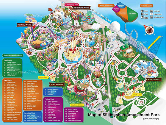 Map of Shijngshan Amusement Park