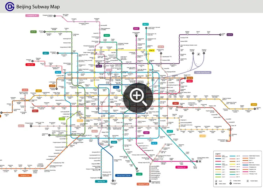 Beijing Subway Maps Metro Planning Map Pdf Download