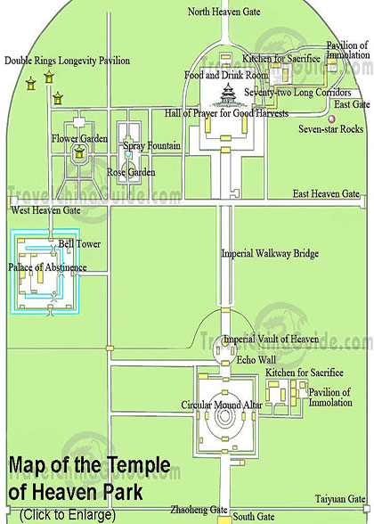 Map of Temple of Heaven