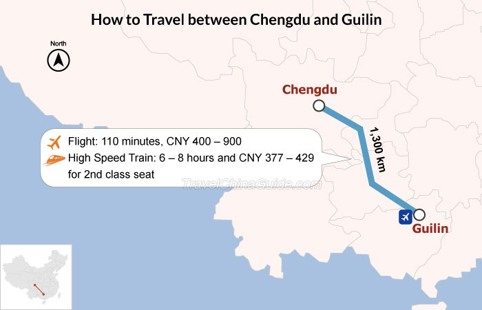 How to Travel between Chengdu and Guilin