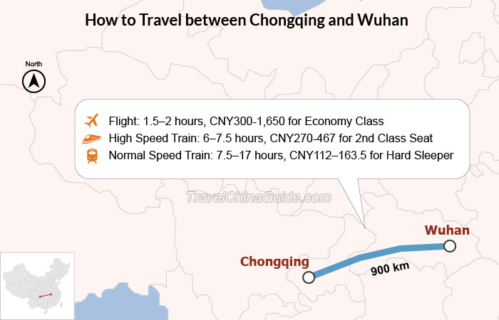 Chongqing to Wuhan / Wuhan to Chongqing: Best Way to Travel 