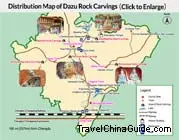 Chongqing Dazu Rock Carvings Map