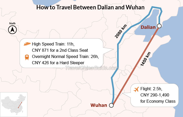 How to Travel Between Dalian and Wuhan