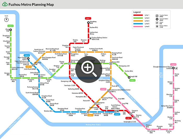 Fuzhou Subway Planning Map