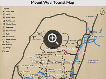 Map of Mount wuyi