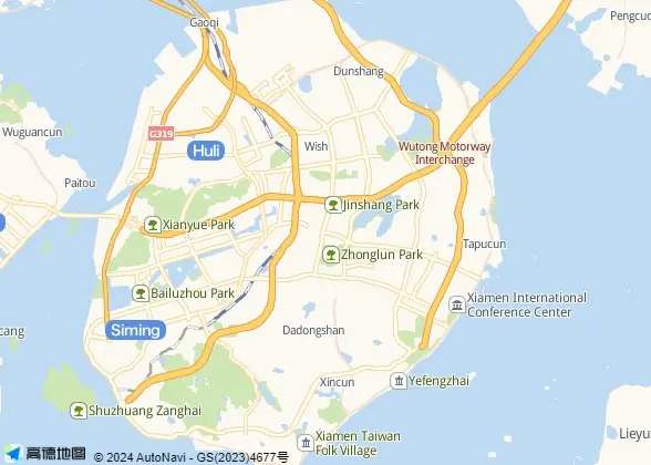 Gulangyu Island Map