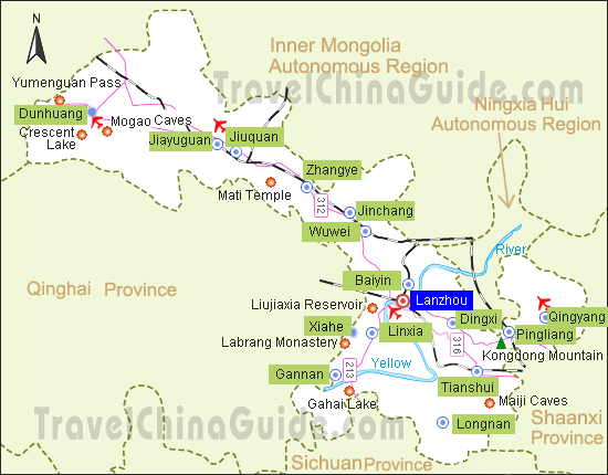 Gansu Travel Guide Destinations Weather Map When To Go