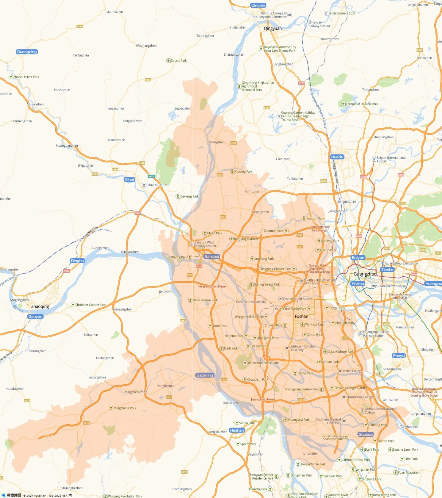 Guangdong Maps City Attraction River