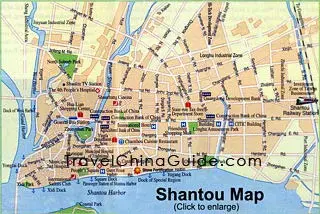 Shantou map