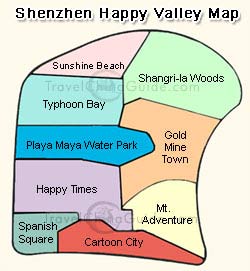 Happy Valley Shenzhen Map