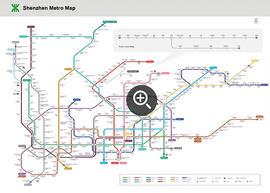 Shenzhen Metro Planning Map