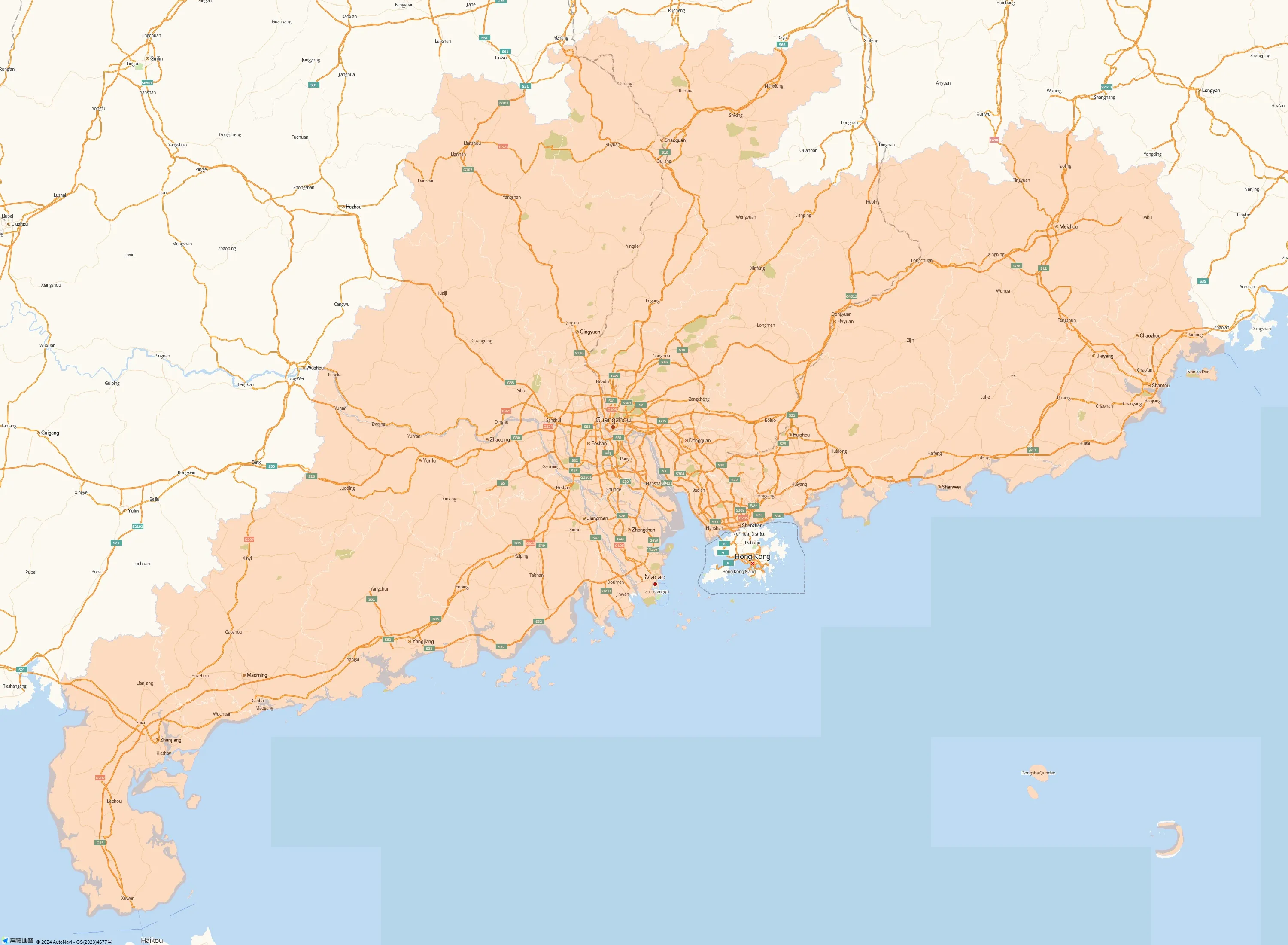 Guangdong Maps City Attraction River