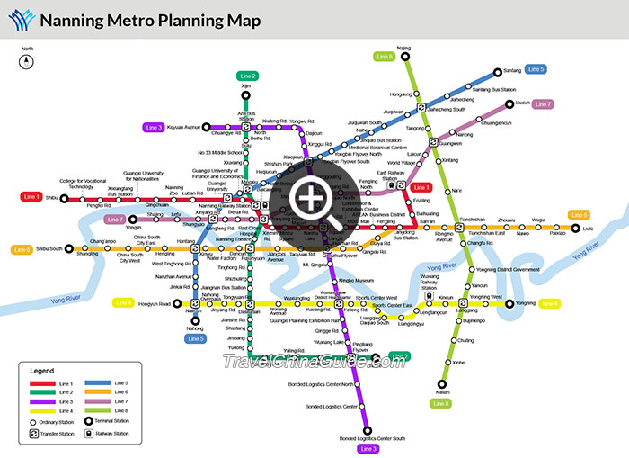 Nanning Metro Planning Map