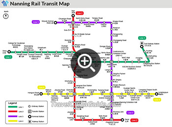 Map of Nanning Subway