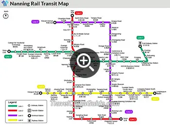 Map of Nanning Subway