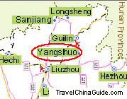 Location in Guangxi