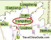 Location in Guangxi