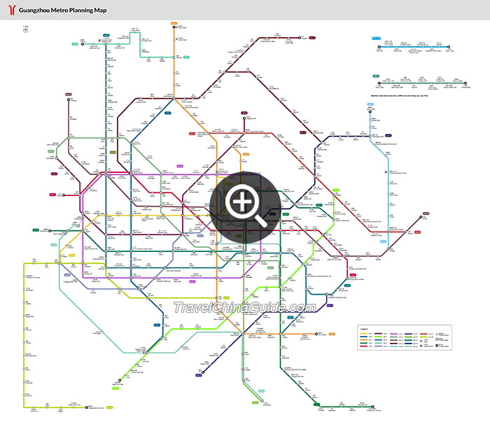 Guangzhou underground map