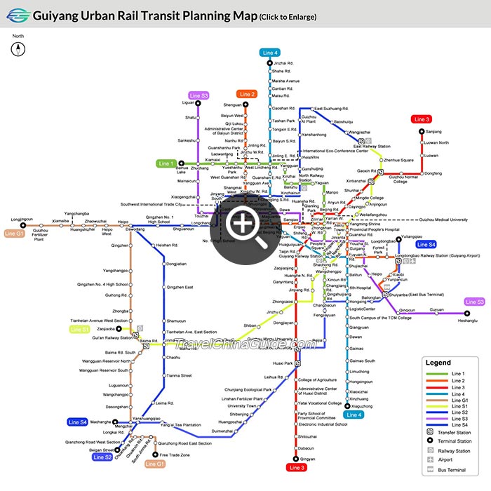 Guiyang Urban Rail Transit Planning Map