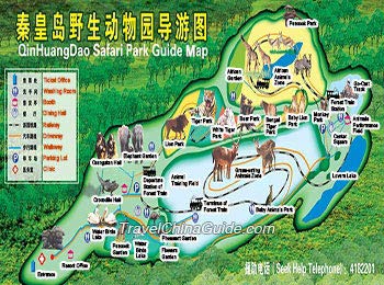 Qinhuangdao Safari Park Guide Map