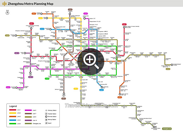 Zhengzhou Metro Planning Map