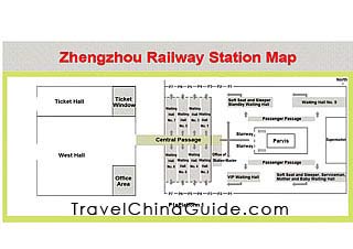 Zhengzhou Railway Station Map