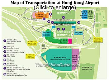 Hong Kong Airport Transfer Map