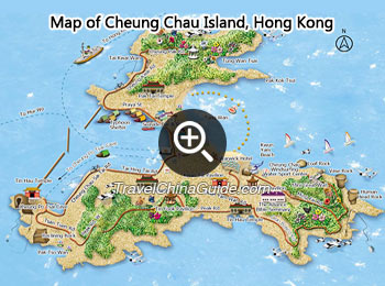 Map of Cheung Chau Island