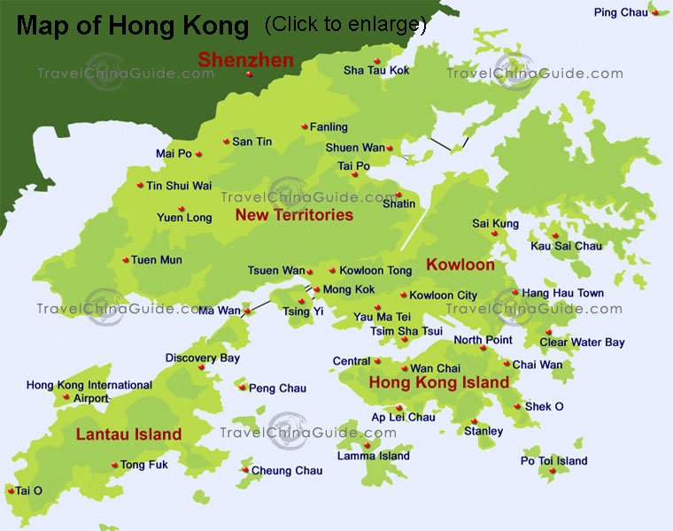 hong kong karta Hong Kong Maps: Tourist Attractions, Streets, Subway hong kong karta