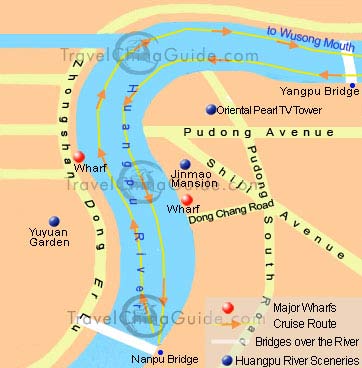 Huangpu River Cruise Map