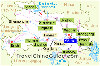 Ezhou Map