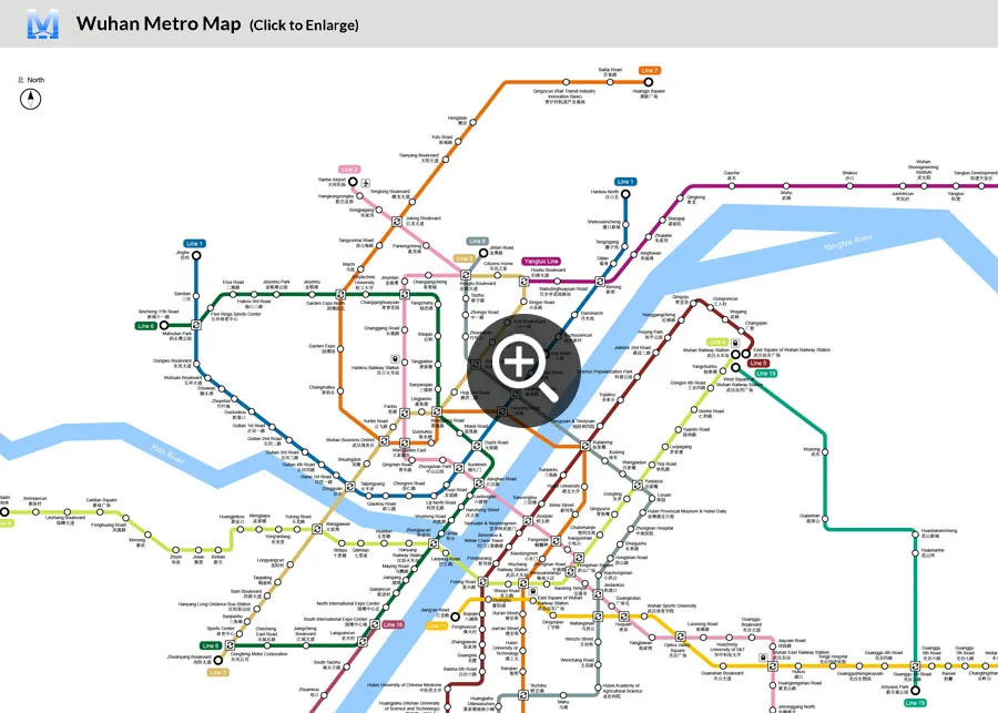 Wuhan Subway Map