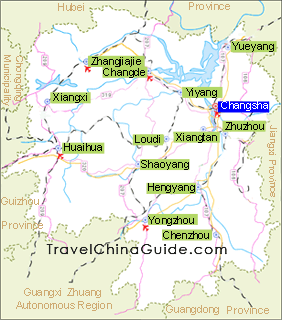 Hunan Map