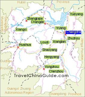 Zhuzhou Map