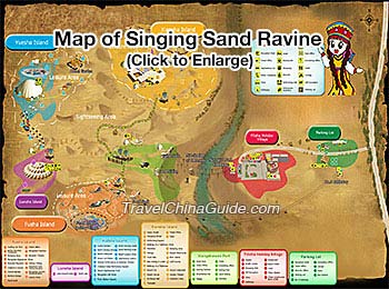 Map of Singing Sand Ravine