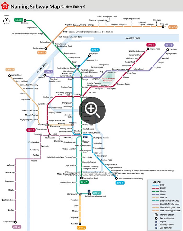 Nanjing subway map