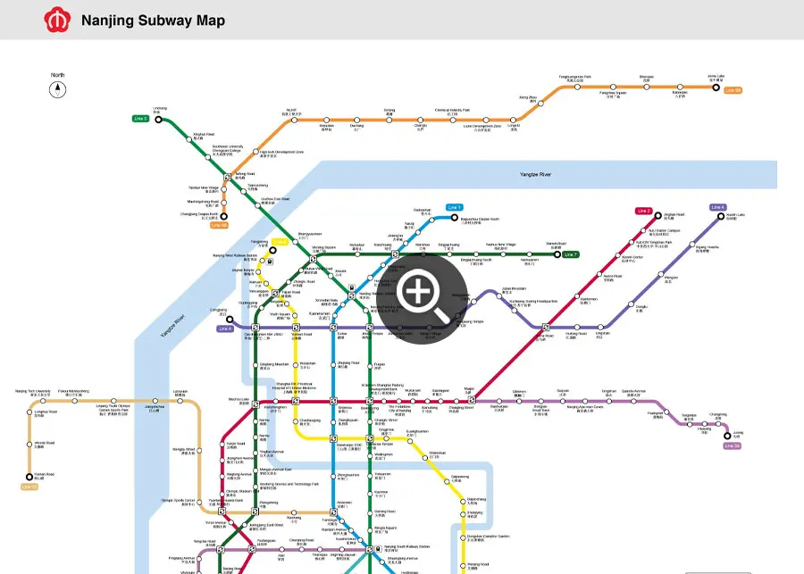 Nanjing subway map