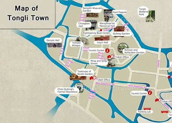 Map of Tongli Town