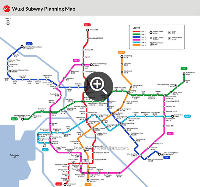 Wuxi Metro Planning Map