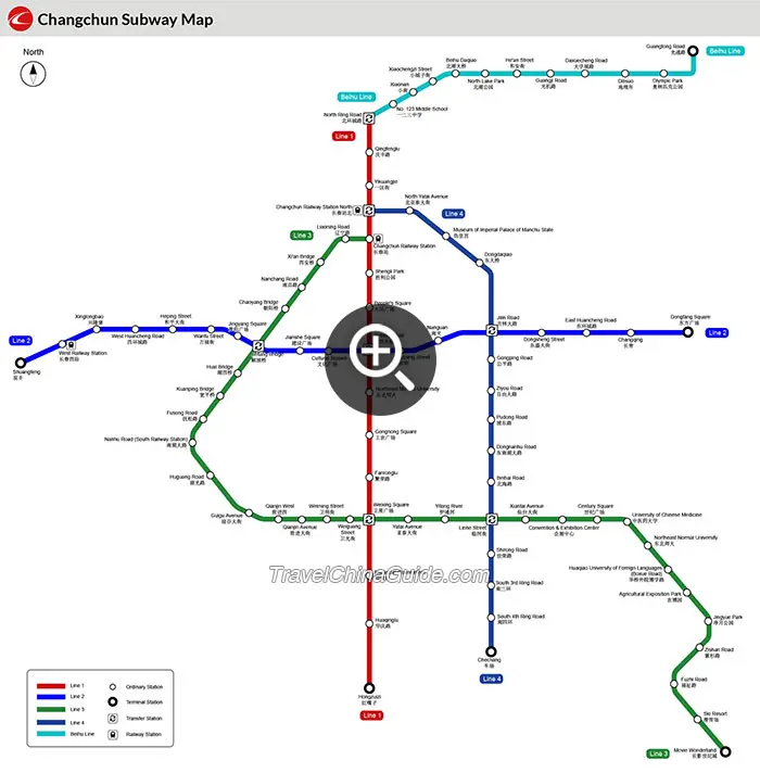 Changchun Subway Map