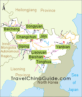 Tonghua Map