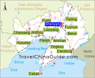 Dandong Map