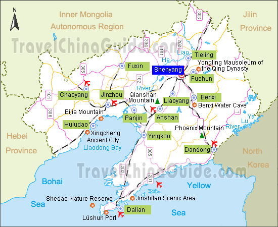 Округ в провинции ляонин 5 букв. Провинция Ляонин на карте Китая. Провинция Ляонин на карте. Порт Ляонин. Ляонин Китай на карте.