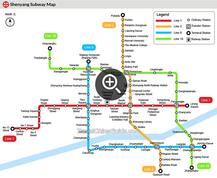 Map of Shenyang Subway