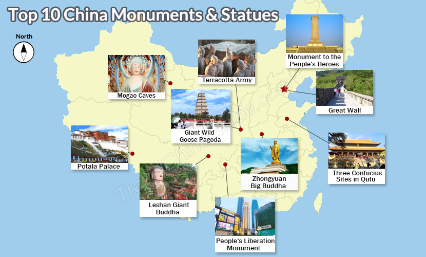 Top 10 China Monuments & Statues
