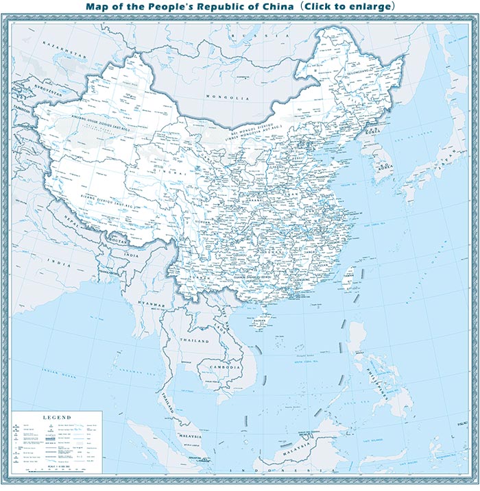 Map of China Provinces and Cities